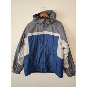 Vintage Nike ACG Jacket 2 In 1 Thermal Layer Hooded Large Color Block Coat